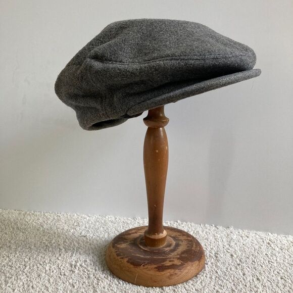 Wool/cashmere grey flatcap/newsboy style hat. Irish staple - M - Picture 1 of 11